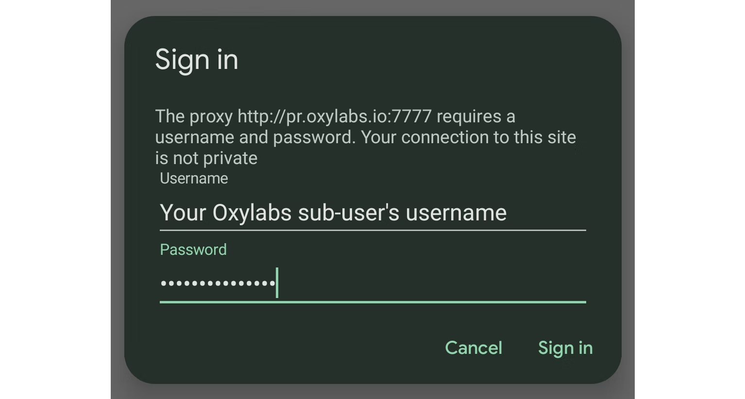 Sign in