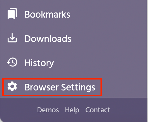 Browser Settings