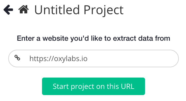 Project URL example
